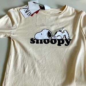 Cream Zara snoopy shirt